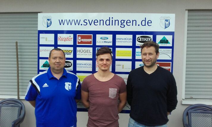 1. Vorsitzender Hubert Hügel, Andreas Futterer und Spielausschuss Jens Jauch